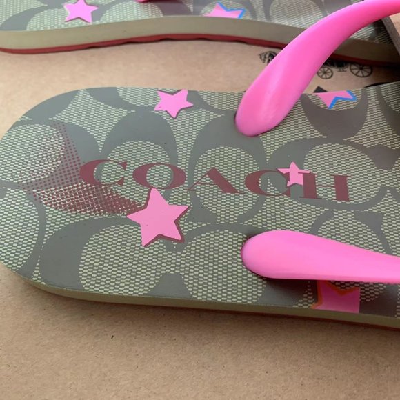 COACH SLIPPERS SIZE 5-6 - Picture 3 of 8